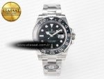 GMT-Master II 126710 GRNR Black/Gray Ceramic 904L Steel Clean 1:1 Best Edition on Oyster Strap DD3285 - Görsel 3
