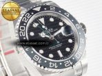 GMT-Master II 126710 GRNR Black/Gray Ceramic 904L Steel Clean 1:1 Best Edition on Oyster Strap DD3285 - Görsel 5