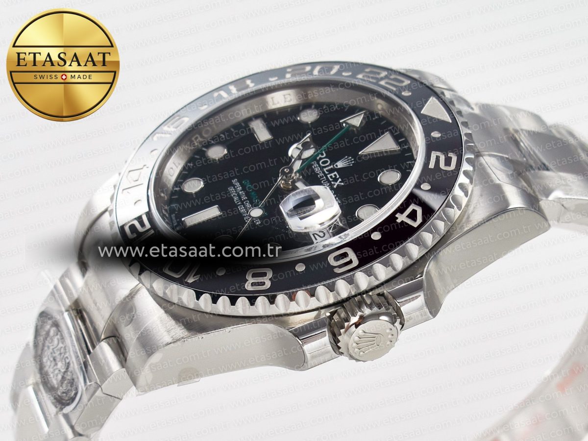 GMT-Master II 126710 GRNR Black/Gray Ceramic 904L Steel Clean 1:1 Best Edition on Oyster Strap DD3285 - Görsel 6