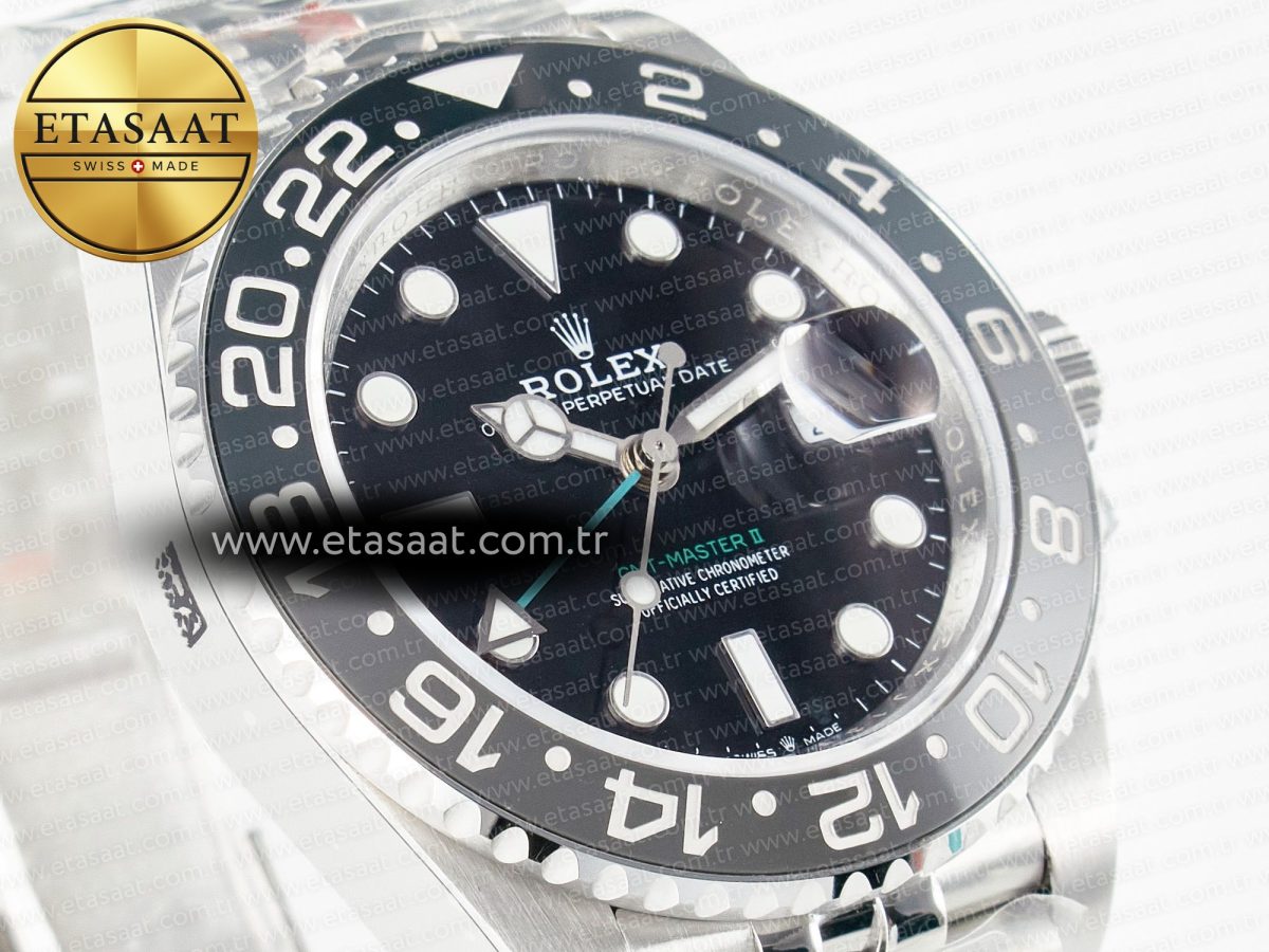 GMT-Master II 126710 GRNR Black/Grey Ceramic QF 1:1 Best Edition on Jubilee Bracelet VR3285 CHS - Görsel 5
