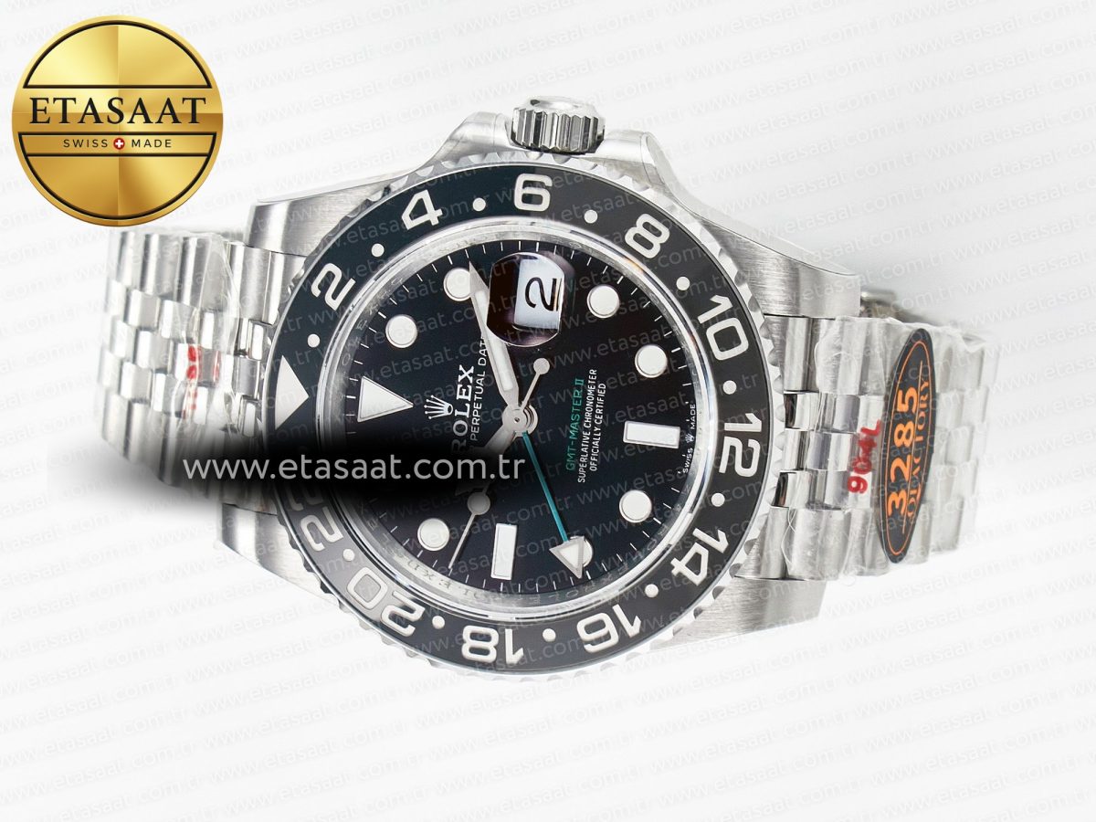 GMT-Master II 126710 GRNR Black/Grey Ceramic QF 1:1 Best Edition on Jubilee Bracelet VR3285 CHS - Görsel 9