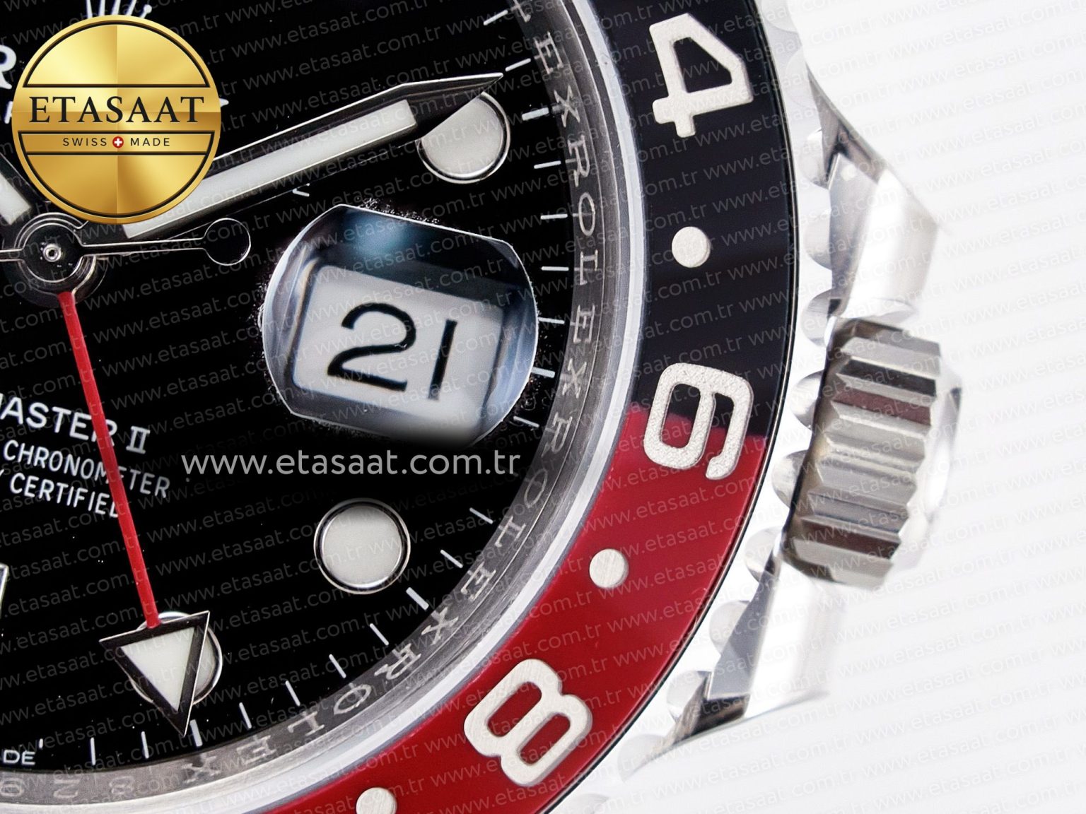 GMT-Master II 126710 LNRO Black/Red Ceramic 904L ARF 1:1 Best Edition on Jubilee Bracelet SH3285 CHS V3 - Görsel 11