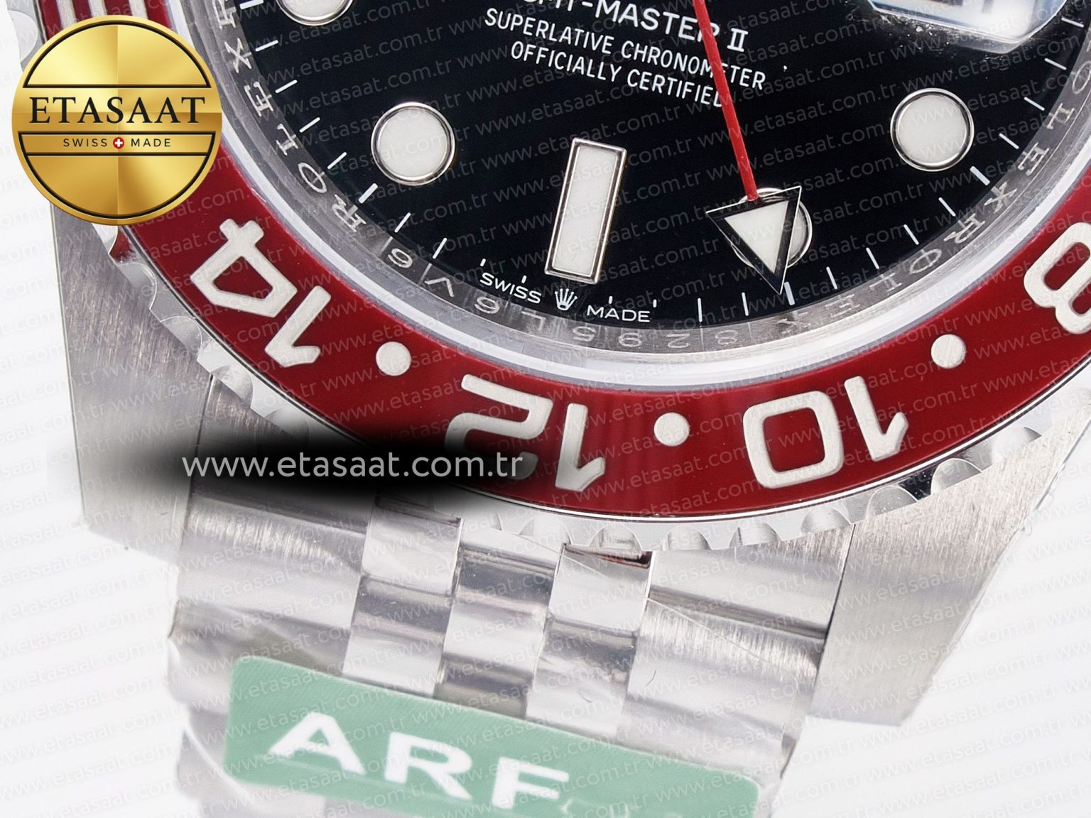 GMT-Master II 126710 LNRO Black/Red Ceramic 904L ARF 1:1 Best Edition on Jubilee Bracelet SH3285 CHS V3 - Görsel 13
