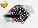GMT-Master II 126710 LNRO Black/Red Ceramic 904L ARF 1:1 Best Edition on Jubilee Bracelet SH3285 CHS V3 - Görsel 8