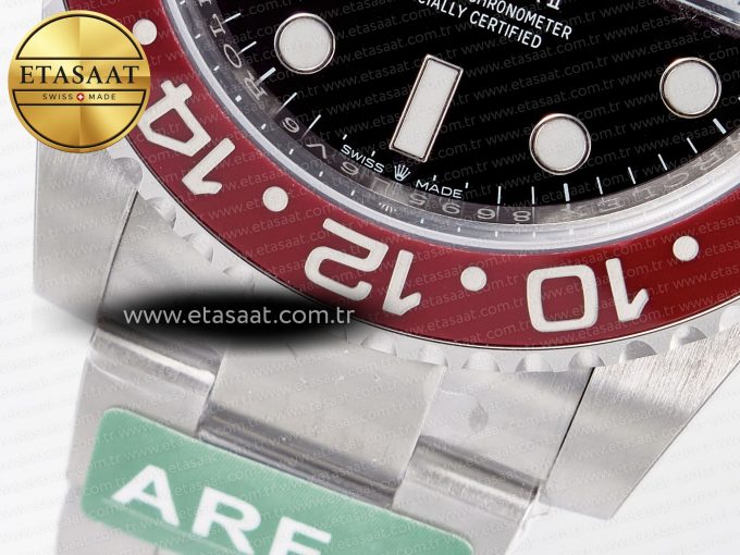 GMT-Master II 126710 LNRO Black/Red Ceramic 904L ARF 1:1 Best Edition on Oyster Bracelet SH3285 CHS V3 - Görsel 13