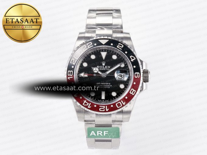 GMT-Master II 126710 LNRO Black/Red Ceramic 904L ARF 1:1 Best Edition on Oyster Bracelet SH3285 CHS V3 - Görsel 3