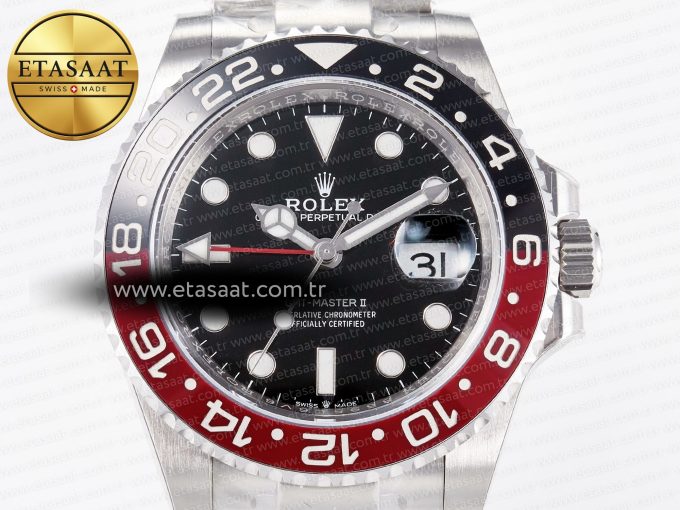 GMT-Master II 126710 LNRO Black/Red Ceramic 904L ARF 1:1 Best Edition on Oyster Bracelet SH3285 CHS V3 - Görsel 4