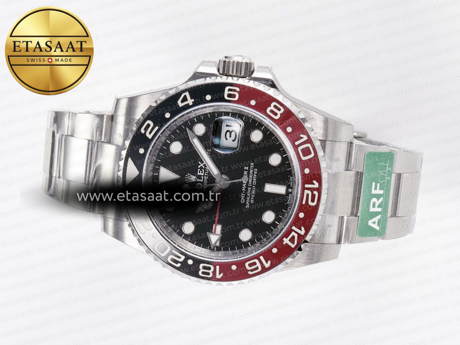 GMT-Master II 126710 LNRO Black/Red Ceramic 904L ARF 1:1 Best Edition on Oyster Bracelet SH3285 CHS V3 - Görsel 9