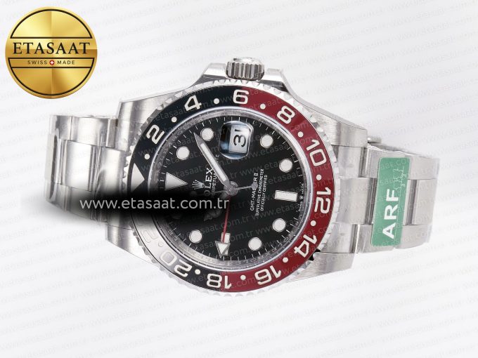 GMT-Master II 126710 LNRO Black/Red Ceramic 904L ARF 1:1 Best Edition on Oyster Bracelet SH3285 CHS V3 - Görsel 9