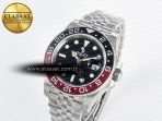GMT-Master II 126710 LNRO Black/Red Ceramic GMF 1:1 Best Edition on Black Dial on SS Jubilee Bracelet Super Clone VR3285 CHS (Gain Weight)