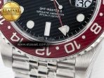 GMT-Master II 126710 LNRO Black/Red Ceramic GMF 1:1 Best Edition on Black Dial on SS Jubilee Bracelet Super Clone VR3285 CHS (Gain Weight) - Görsel 12