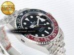 GMT-Master II 126710 LNRO Black/Red Ceramic GMF 1:1 Best Edition on Black Dial on SS Jubilee Bracelet Super Clone VR3285 CHS (Gain Weight) - Görsel 7