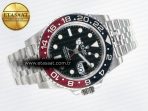 GMT-Master II 126710 LNRO Black/Red Ceramic GMF 1:1 Best Edition on Black Dial on SS Jubilee Bracelet Super Clone VR3285 CHS (Gain Weight) - Görsel 8