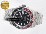 GMT-Master II 126710 LNRO Black/Red Ceramic GMF 1:1 Best Edition on Black Dial on SS Jubilee Bracelet Super Clone VR3285 CHS (Gain Weight) - Görsel 9