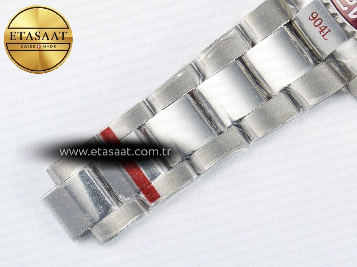 GMT-Master II 126710 LNRO Black/Red Ceramic GMF 1:1 Best Edition on Black Dial on SS Oyster Bracelet Super Clone VR3285 CHS (Gain Weight) - Görsel 26