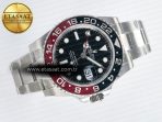 GMT-Master II 126710 LNRO Black/Red Ceramic GMF 1:1 Best Edition on Black Dial on SS Oyster Bracelet Super Clone VR3285 CHS (Gain Weight) - Görsel 8