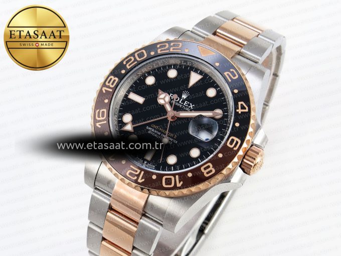 GMT MASTER II 126711 CHNR 904L SS APF 1:1 BEST EDITION ON SS/RG BRACELET VR3285 CHS - Görsel 2