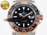 GMT MASTER II 126711 CHNR 904L SS APF 1:1 BEST EDITION ON SS/RG BRACELET VR3285 CHS - Görsel 4