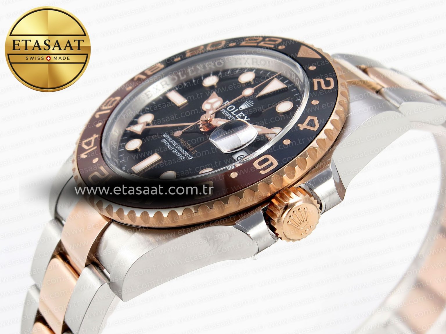 GMT MASTER II 126711 CHNR 904L SS APF 1:1 BEST EDITION ON SS/RG BRACELET VR3285 CHS - Görsel 7