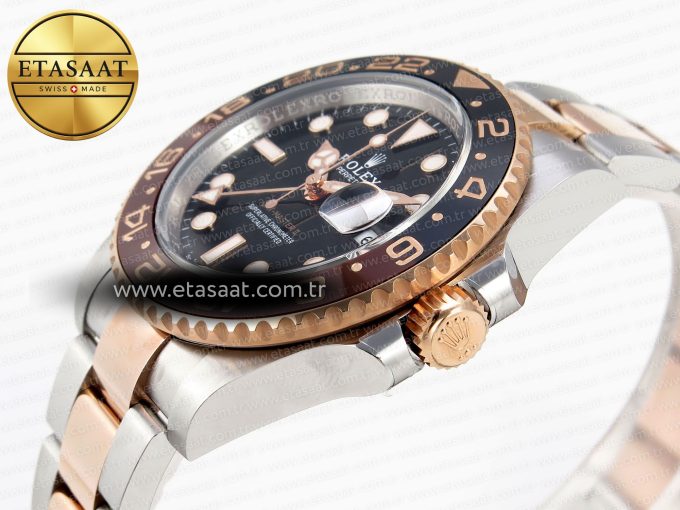 GMT MASTER II 126711 CHNR 904L SS APF 1:1 BEST EDITION ON SS/RG BRACELET VR3285 CHS - Görsel 7