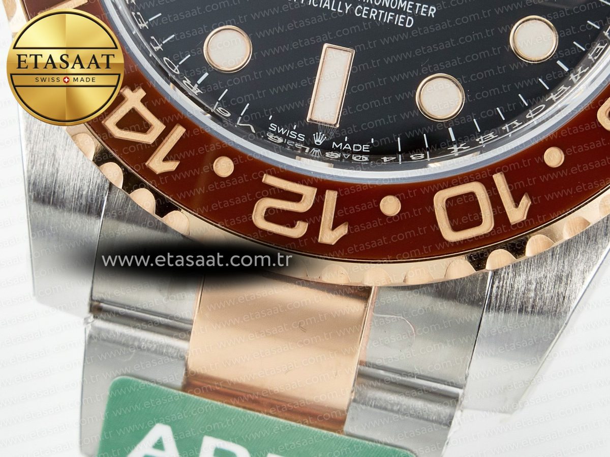 GMT-Master II 126711 CHNR ARF 1:1 Best Edition on Black Dial SS/RG Bracelet Super Clone VR3285 CHS (Gain Weight) - Görsel 13