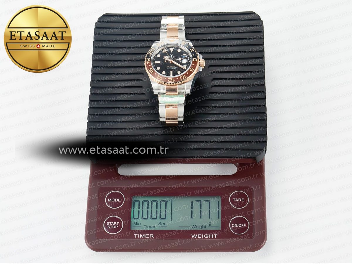 GMT-Master II 126711 CHNR ARF 1:1 Best Edition on Black Dial SS/RG Bracelet Super Clone VR3285 CHS (Gain Weight) - Görsel 35