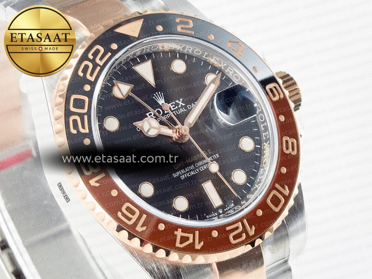 GMT-Master II 126711 CHNR ARF 1:1 Best Edition on Black Dial SS/RG Bracelet Super Clone VR3285 CHS (Gain Weight) - Görsel 5