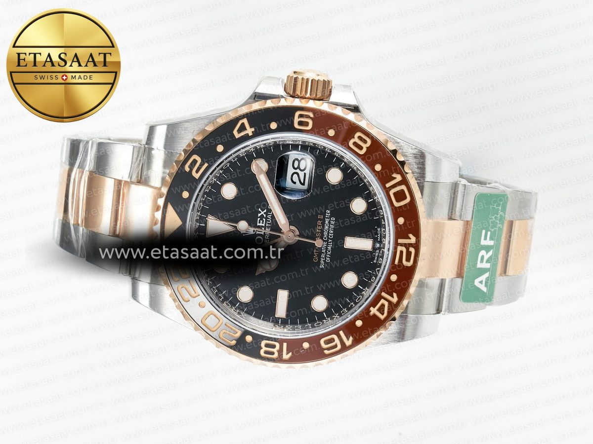 GMT-Master II 126711 CHNR ARF 1:1 Best Edition on Black Dial SS/RG Bracelet Super Clone VR3285 CHS (Gain Weight) - Görsel 9