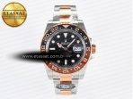 GMT-Master II 126711 CHNR Black/Brown Ceramic Clean 1:1 Best Edition on SS/RG Bracelet DD3285 - Görsel 3