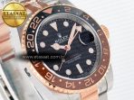 GMT-Master II 126711 CHNR Black/Brown Ceramic Clean 1:1 Best Edition on SS/RG Bracelet DD3285 - Görsel 5