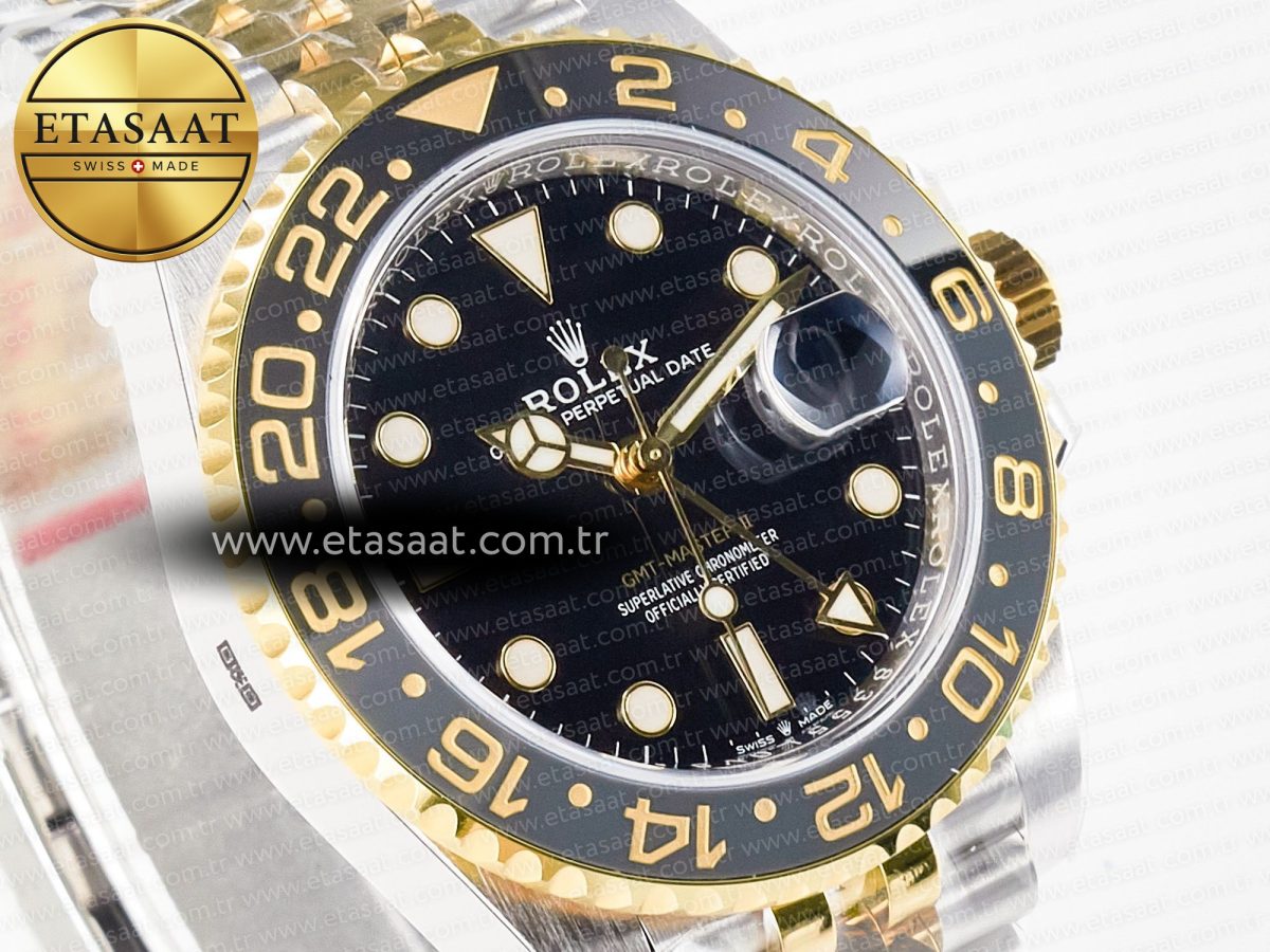 GMT-Master II 126713 GRNR ARF 1:1 Best Edition on Black Dial SS/YG Bracelet Super Clone VR3285 CHS (Gain Weight) - Görsel 5