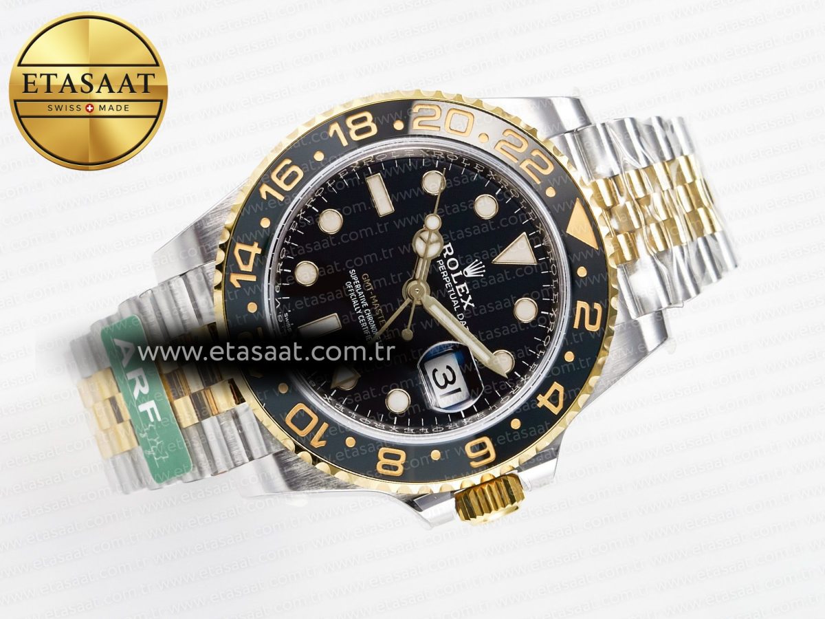 GMT-Master II 126713 GRNR ARF 1:1 Best Edition on Black Dial SS/YG Bracelet Super Clone VR3285 CHS (Gain Weight) - Görsel 8