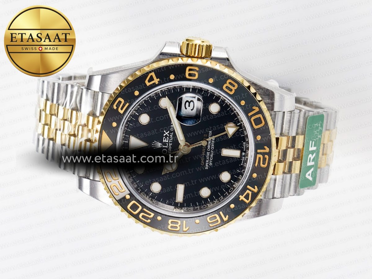 GMT-Master II 126713 GRNR ARF 1:1 Best Edition on Black Dial SS/YG Bracelet Super Clone VR3285 CHS (Gain Weight) - Görsel 9