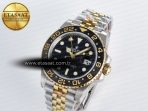 GMT-Master II 126713 GRNR GMF 1:1 Best Edition on Black Dial on SS/YG Jubilee Bracelet Super Clone VR3285 CHS (Gain Weight) - Görsel 2