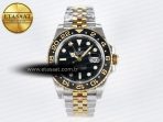 GMT-Master II 126713 GRNR GMF 1:1 Best Edition on Black Dial on SS/YG Jubilee Bracelet Super Clone VR3285 CHS (Gain Weight) - Görsel 3