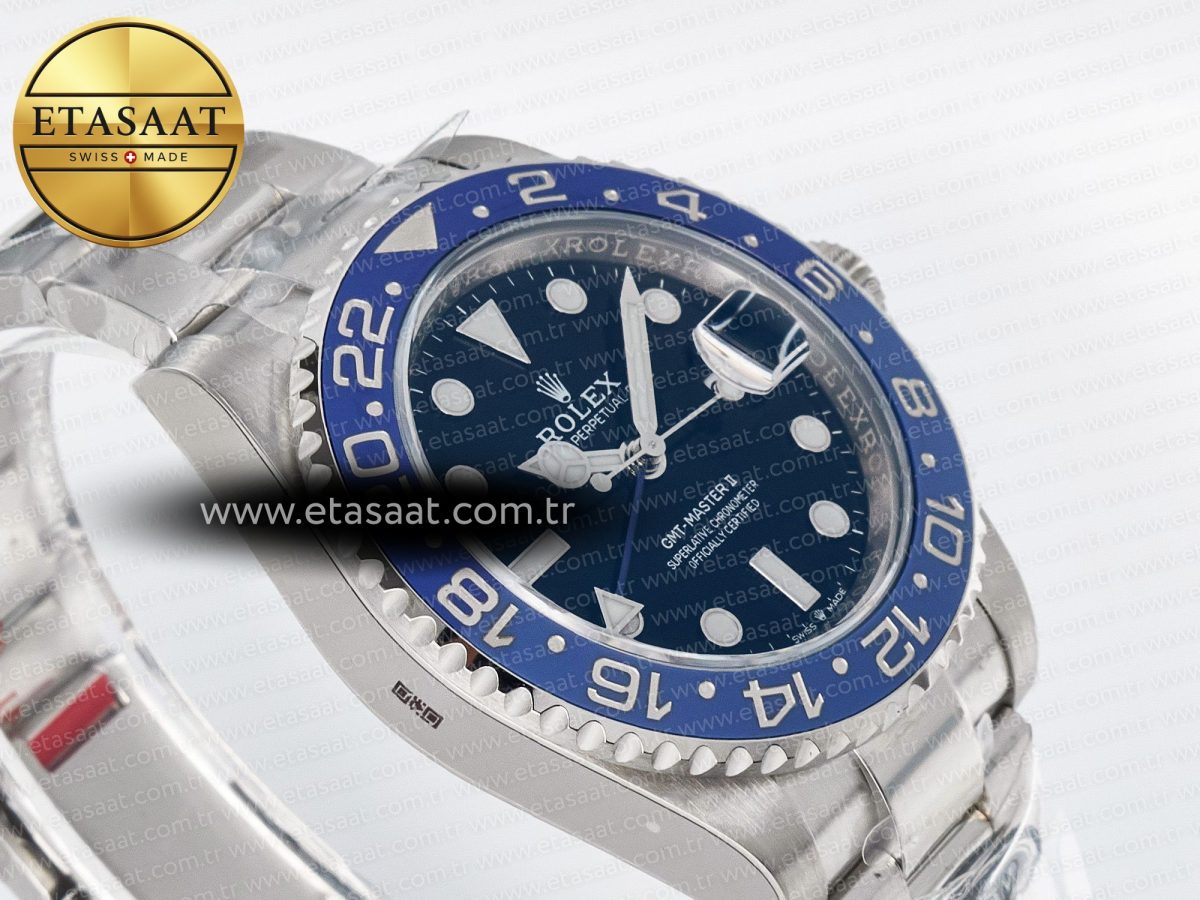 GMT-Master II 126716 BLAKEN 904L 1:1 Best Edition Blue Dial on SS Bracelet SH3285 - Görsel 7