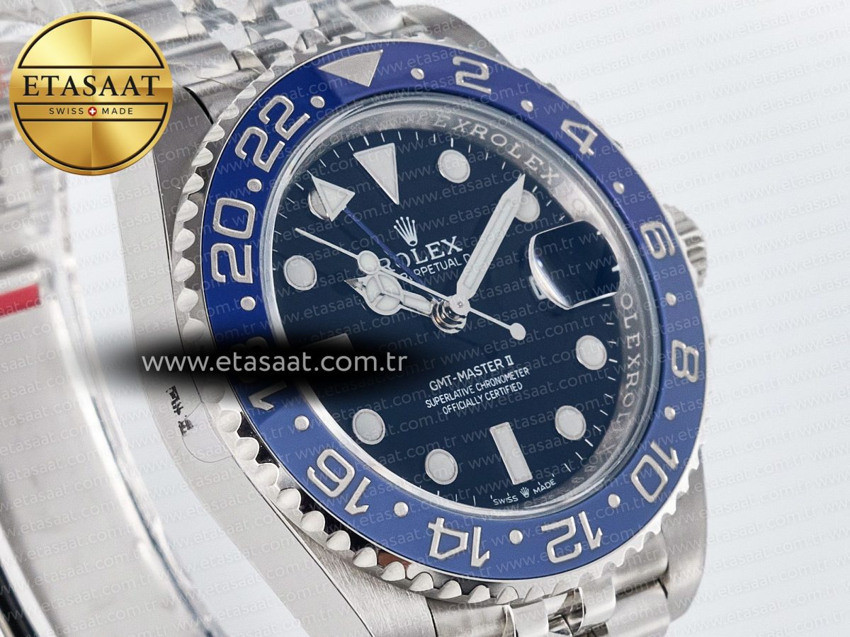 GMT-Master II 126716 BLAKEN 904L 1:1 Best Edition Blue Dial on SS Jubilee Bracelet SH3285 - Görsel 5