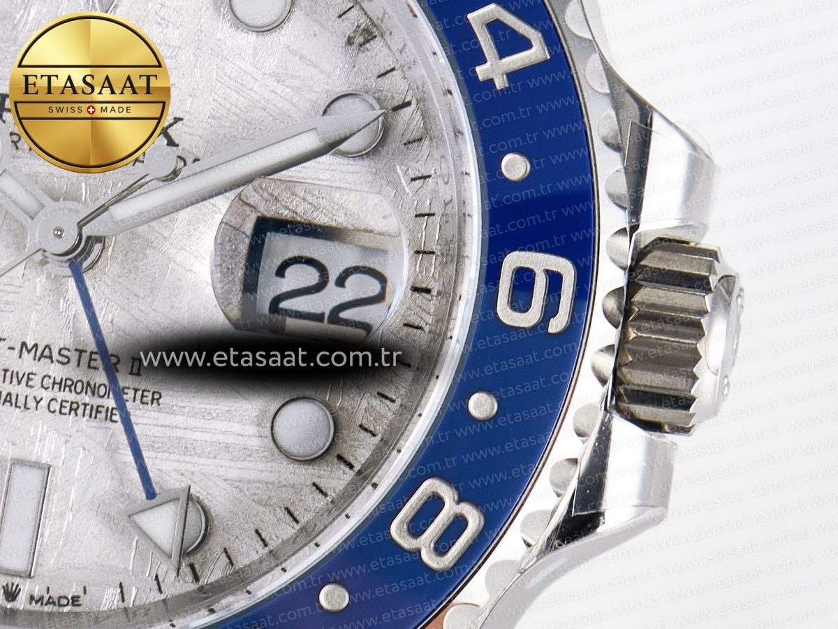 GMT-Master II 126716 BLAKEN 904L 1:1 Best Edition Meteorite Dial on SS Bracelet SH3285 - Görsel 11