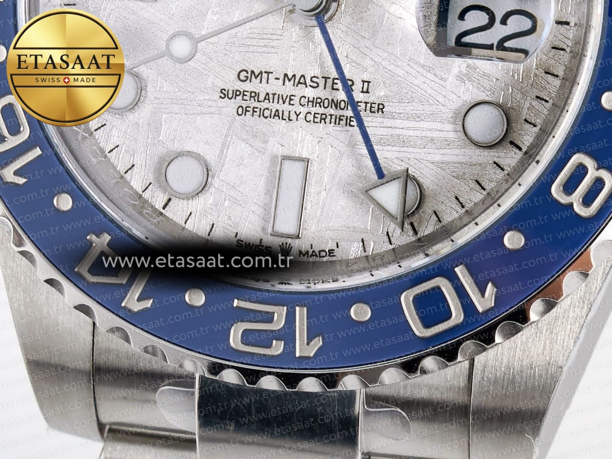 GMT-Master II 126716 BLAKEN 904L 1:1 Best Edition Meteorite Dial on SS Bracelet SH3285 - Görsel 12