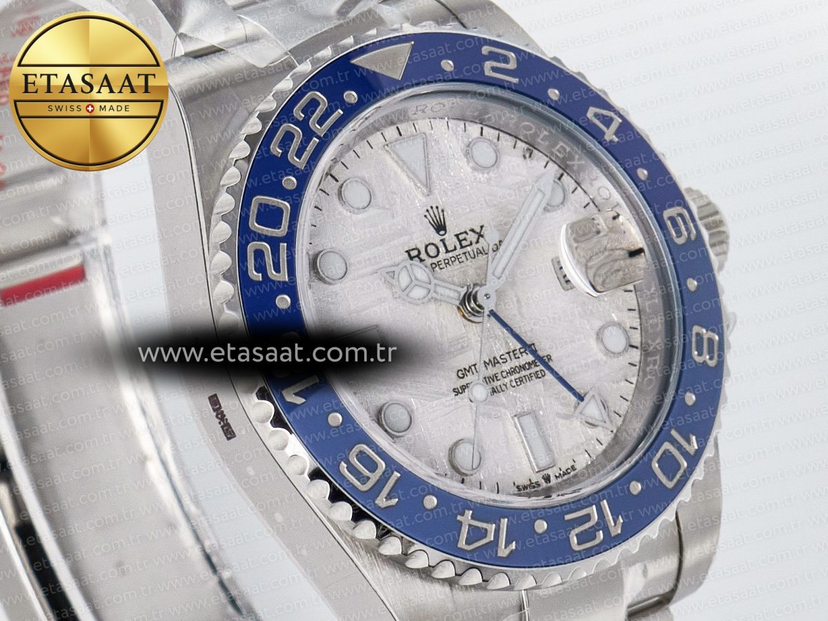 GMT-Master II 126716 BLAKEN 904L 1:1 Best Edition Meteorite Dial on SS Bracelet SH3285 - Görsel 5