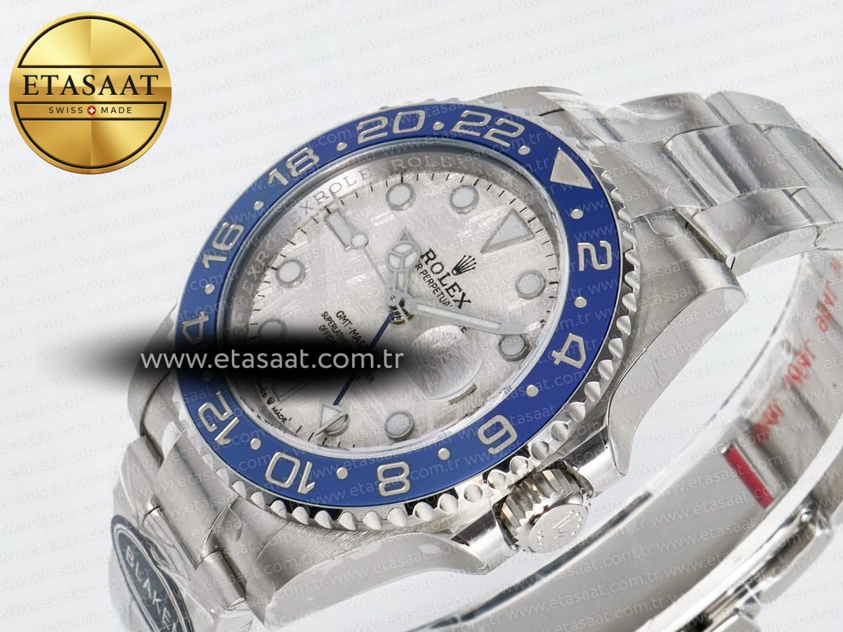 GMT-Master II 126716 BLAKEN 904L 1:1 Best Edition Meteorite Dial on SS Bracelet SH3285 - Görsel 6
