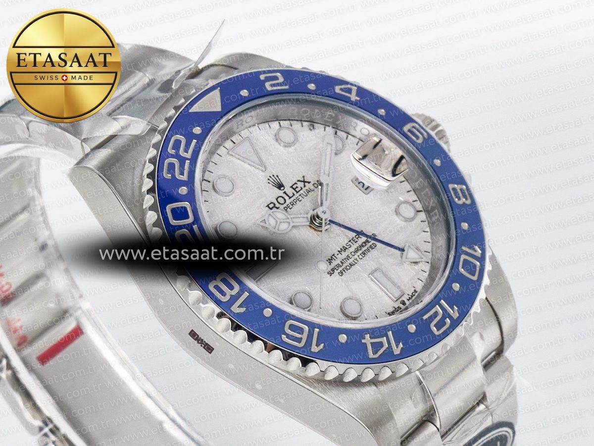 GMT-Master II 126716 BLAKEN 904L 1:1 Best Edition Meteorite Dial on SS Bracelet SH3285 - Görsel 7