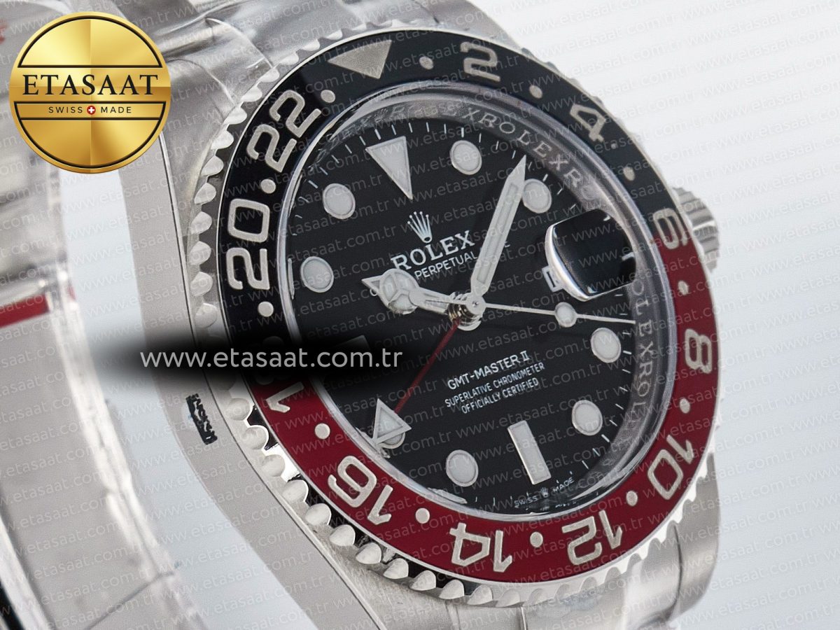 GMT-Master II 126719 BLAKEN 904L 1:1 Best Edition Black Dial on SS Bracelet SH3285 - Görsel 5