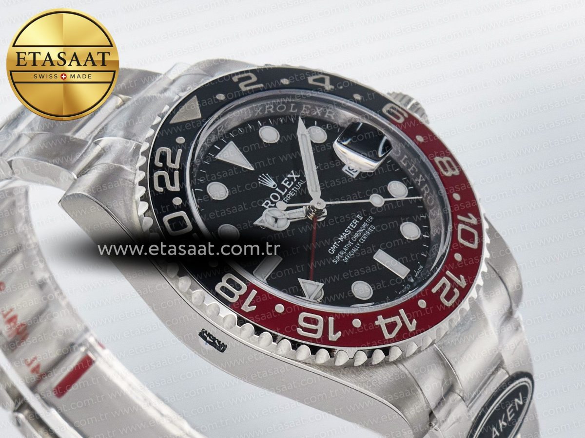 GMT-Master II 126719 BLAKEN 904L 1:1 Best Edition Black Dial on SS Bracelet SH3285 - Görsel 7