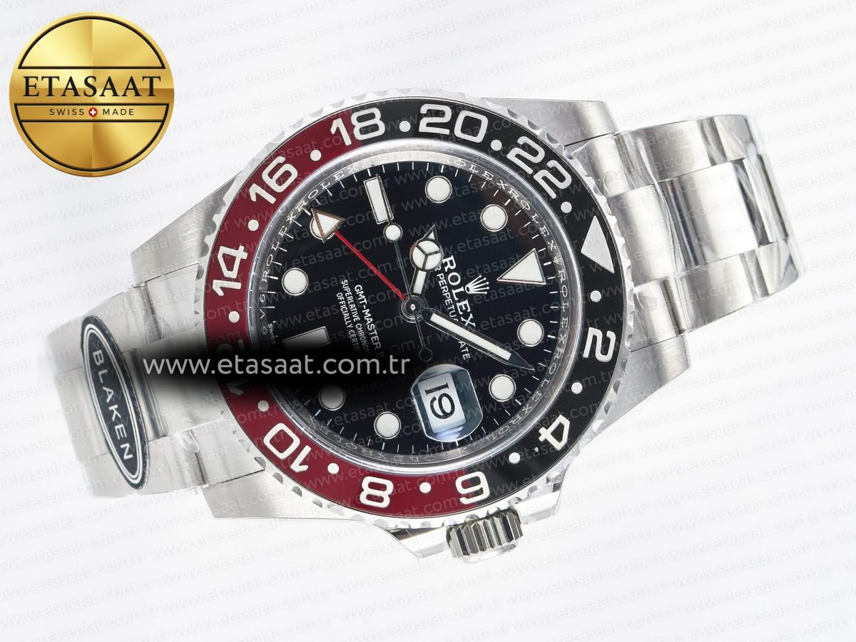 GMT-Master II 126719 BLAKEN 904L 1:1 Best Edition Black Dial on SS Bracelet SH3285 - Görsel 8