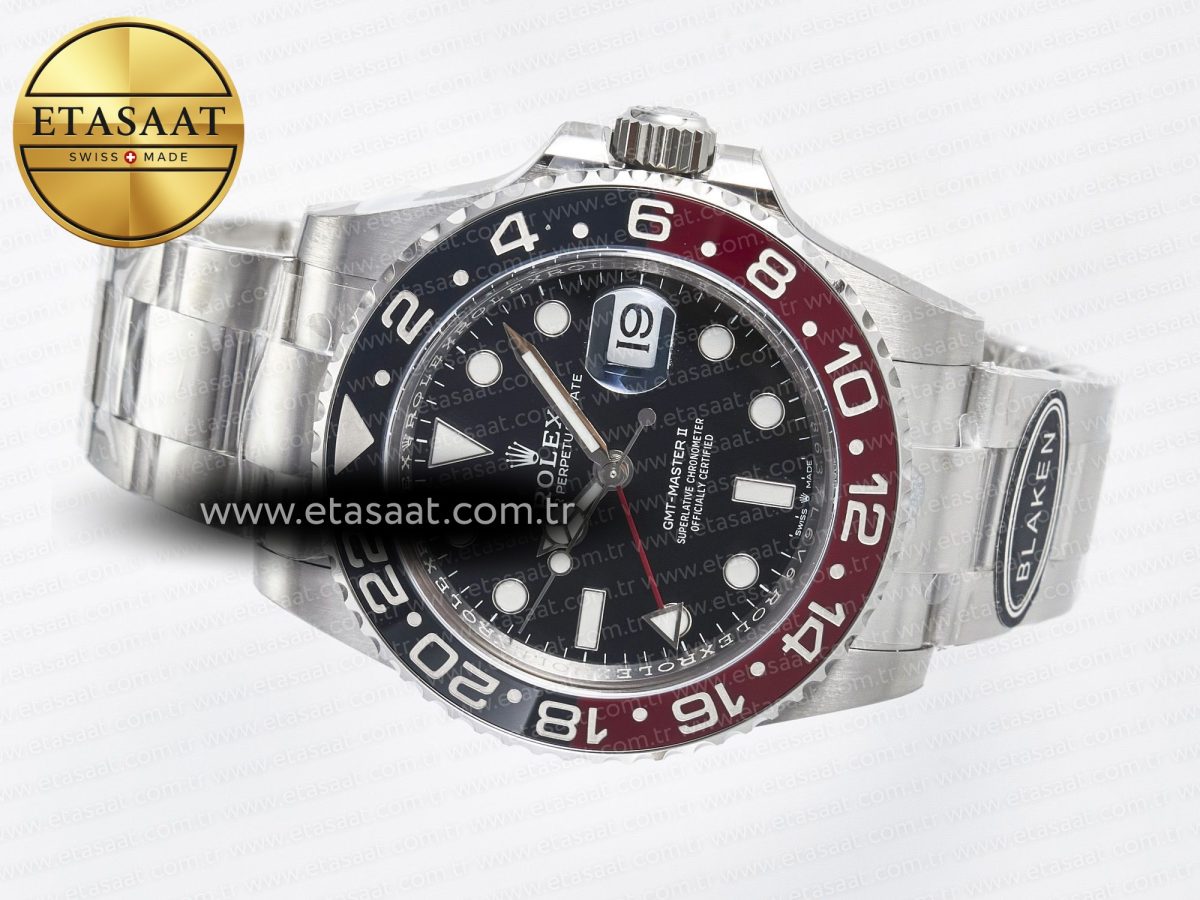 GMT-Master II 126719 BLAKEN 904L 1:1 Best Edition Black Dial on SS Bracelet SH3285 - Görsel 9
