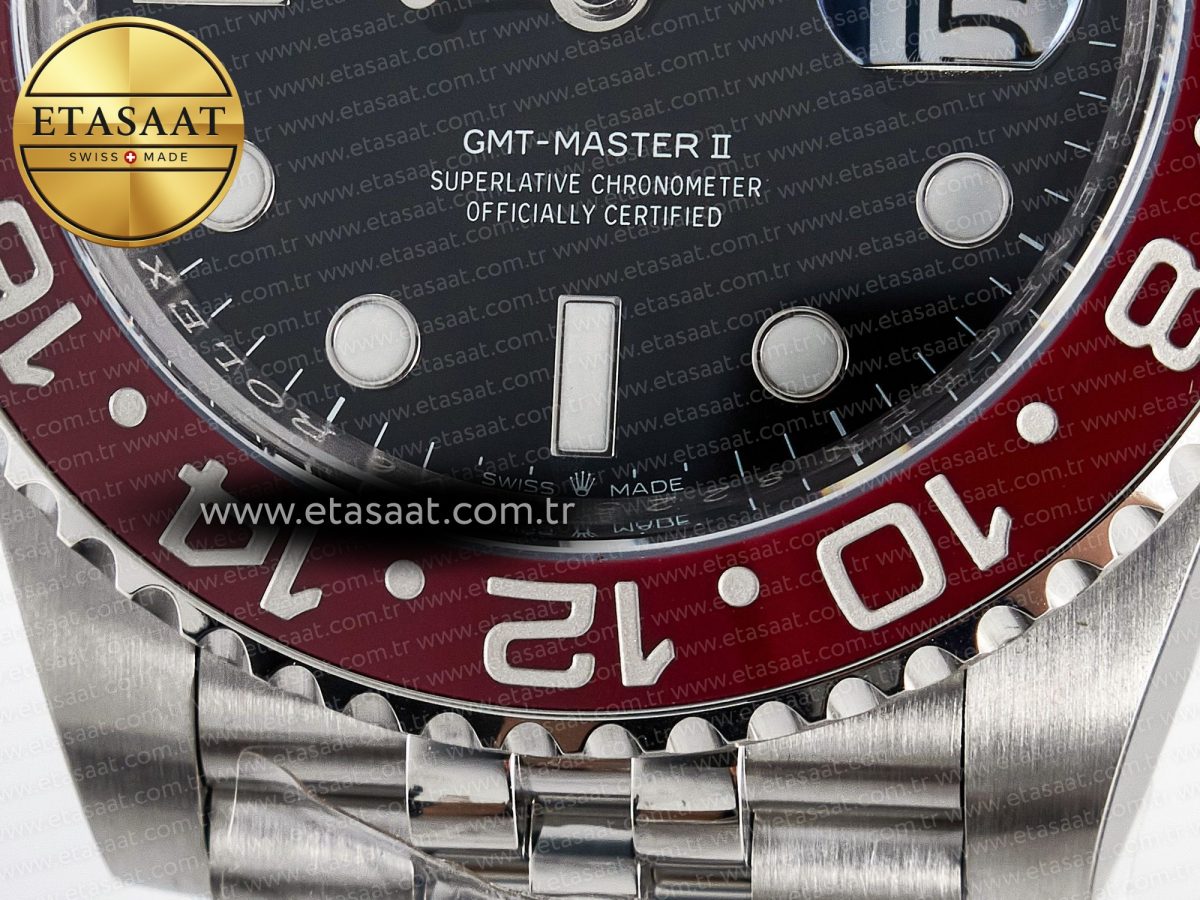 GMT-Master II 126719 BLAKEN 904L 1:1 Best Edition Black Dial on SS Jubilee Bracelet SH3285 - Görsel 12