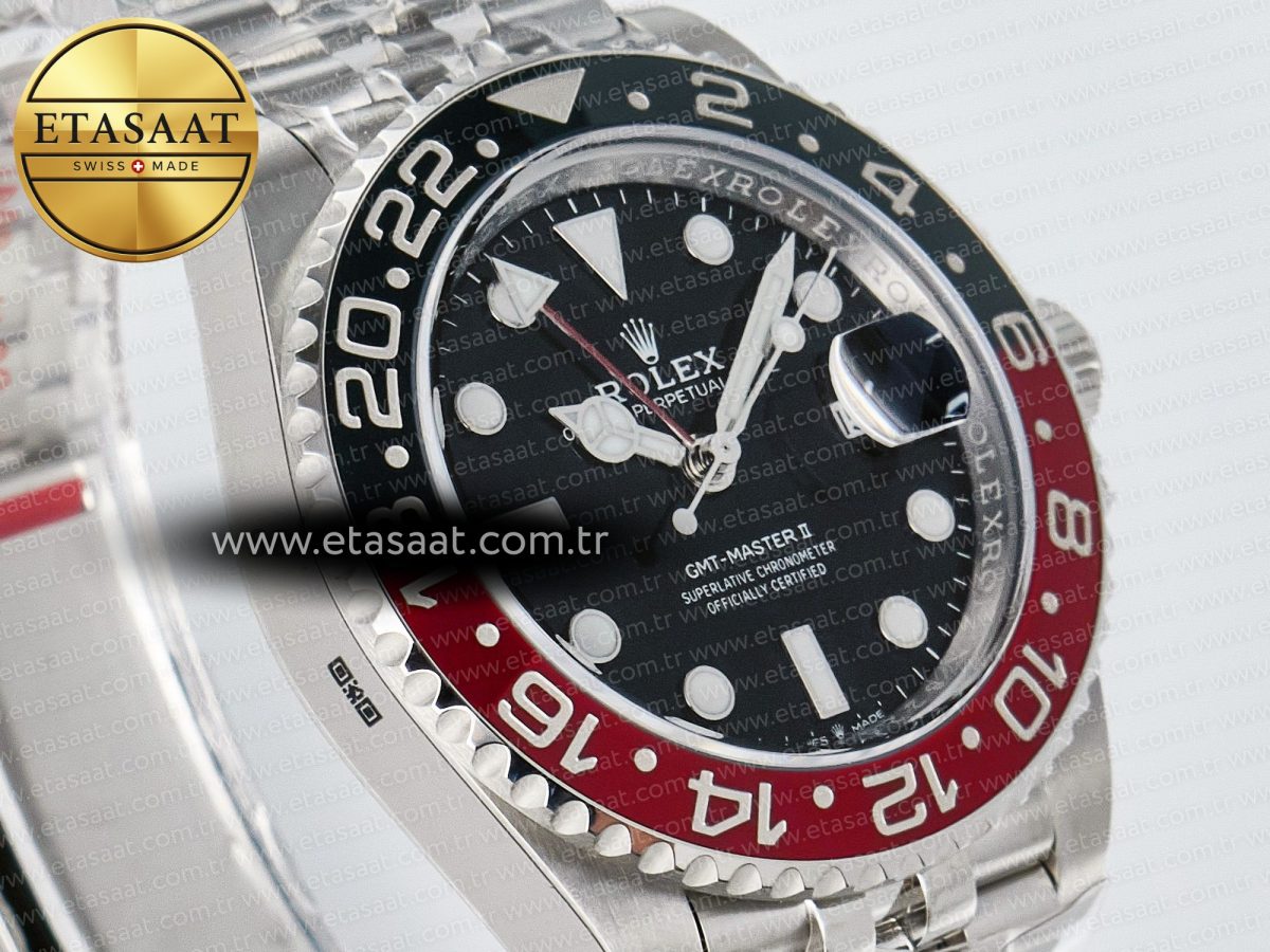 GMT-Master II 126719 BLAKEN 904L 1:1 Best Edition Black Dial on SS Jubilee Bracelet SH3285 - Görsel 5