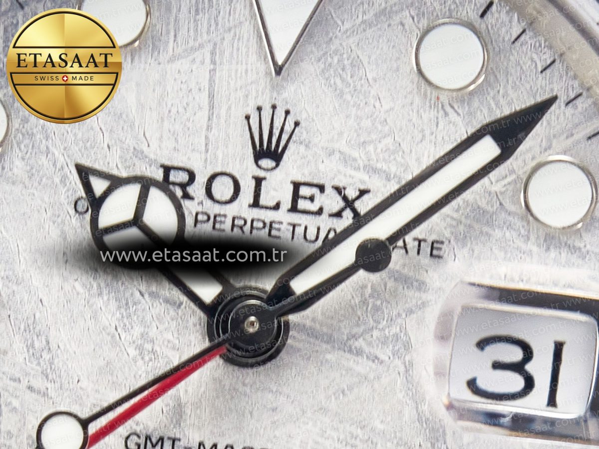 GMT-Master II 126719 BLRO Blue/Red Ceramic GMF Best Edition Meteorite Dial on Bracelet A3285 CHS - Görsel 11