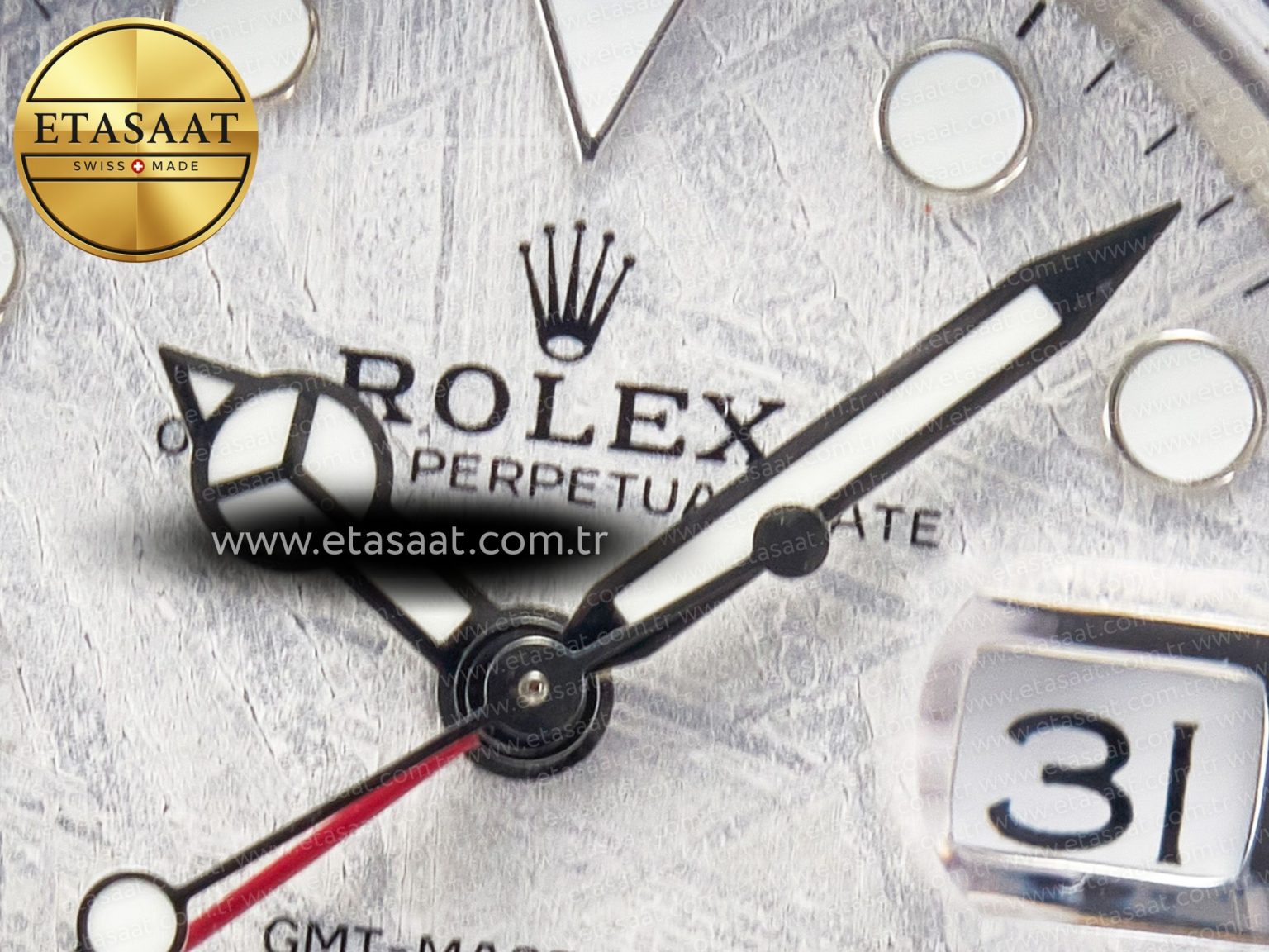 GMT-Master II 126719 BLRO Blue/Red Ceramic GMF Best Edition Meteorite Dial on Bracelet A3285 CHS - Görsel 11